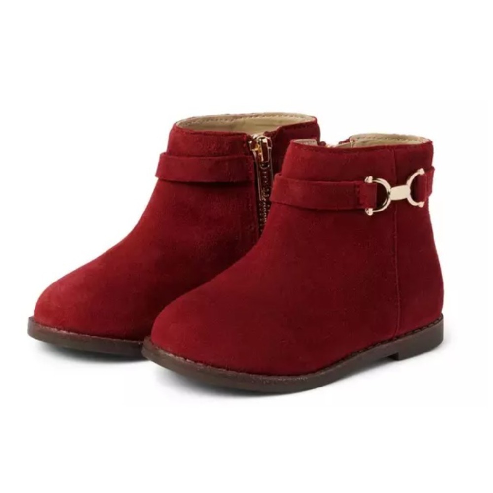 Janie and Jack Suede Buckle Bootie Size 4 - Picture 1 of 1